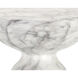 Goya 20 X 13.5 inch Marble Look / White Outdoor End Table